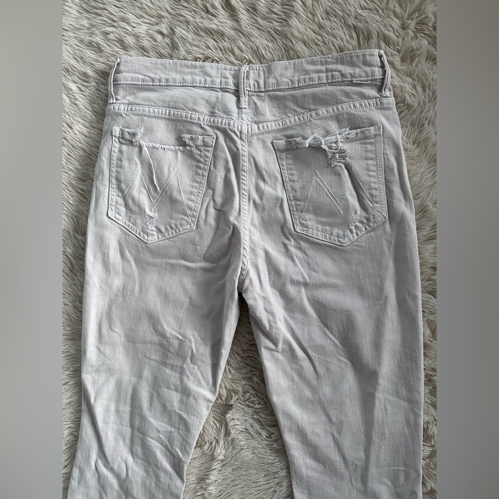 Mother Superior Denim High Waisted Rascal Ankle Jeans Devil Drinks Coffee Sz 30 - Picture 14 of 15